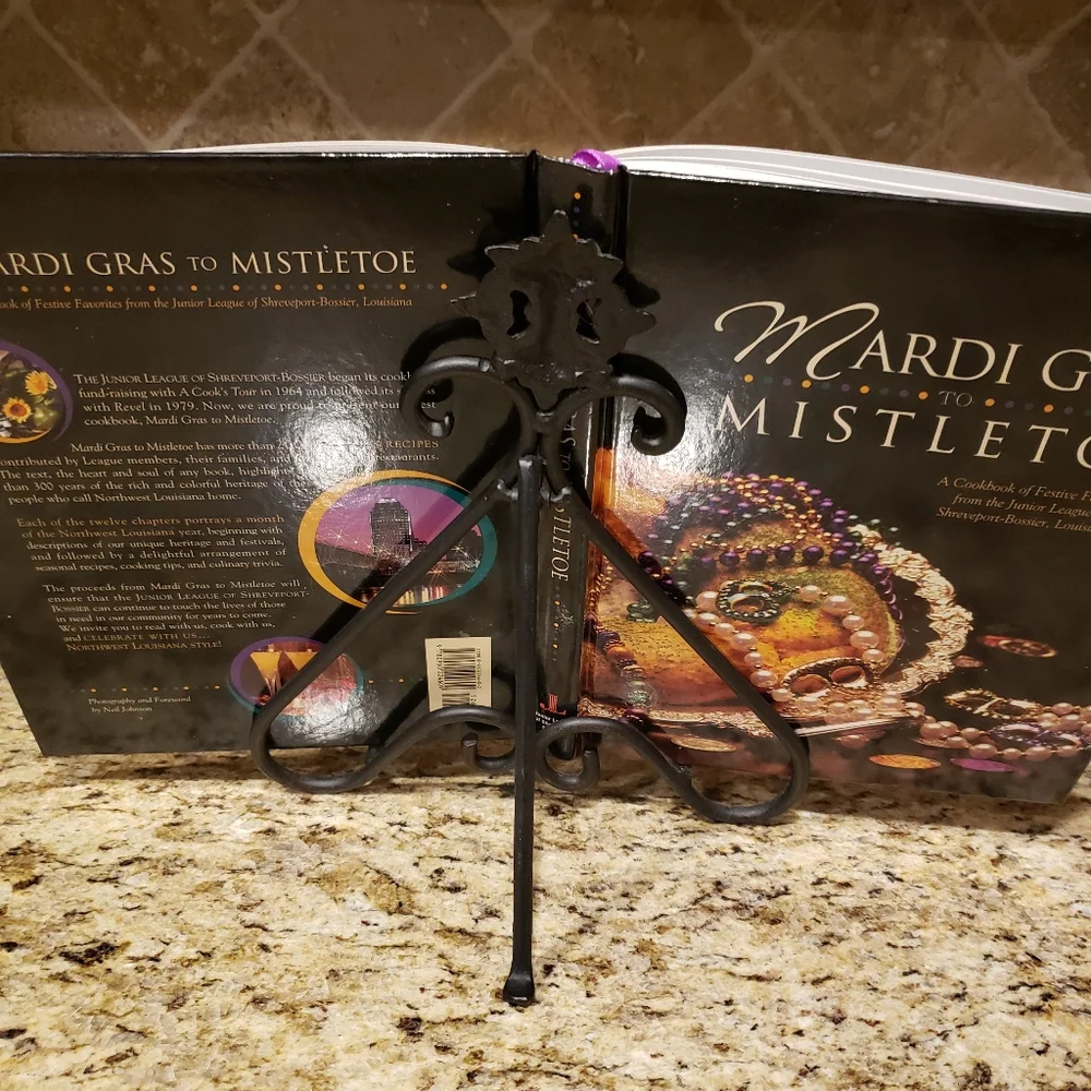 Cookbook Holder - Dark Bronze Metal - 10